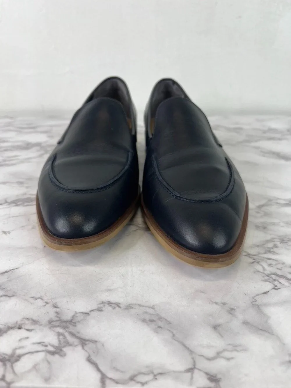 Everlane Women's Midnight Black The Modern Leather Loafer Sz 9